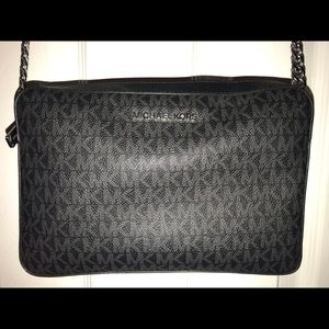 Michael Kors black logo crossbody purse